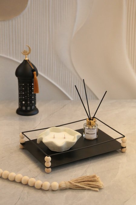 صينية مستطيل اسود 