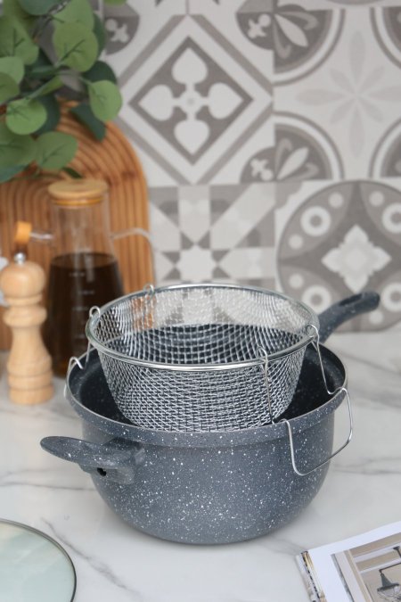 مقلى شيبس 24 سم جرانتيت اسود 