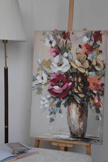 لوحة رسم ورد ملون 