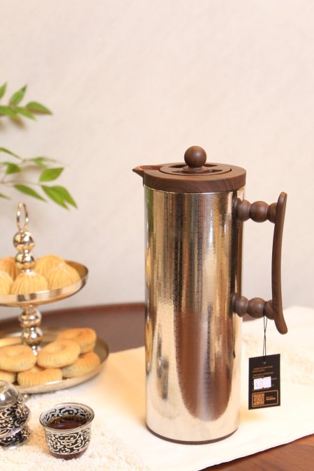 تيرموس قهوة فضي