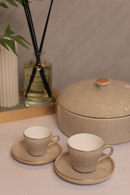 كاسات شاي 6 بورسلان