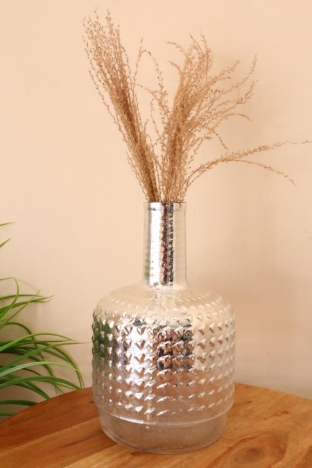 فازة زجاج(فضي)