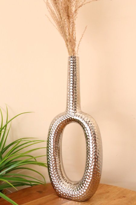 فازة زجاج(فضي)