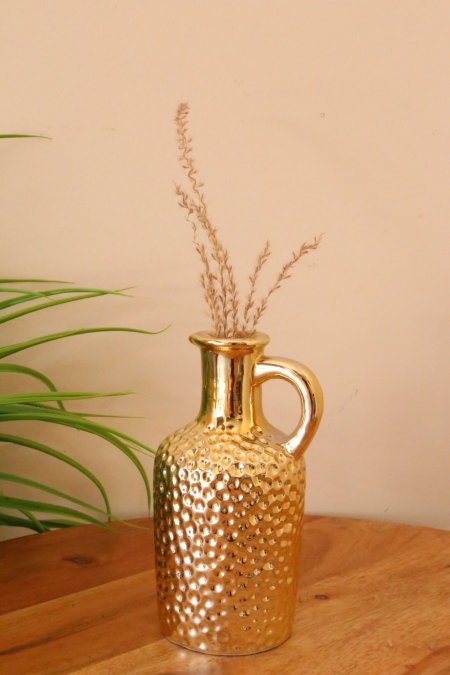 فازة زجاج(ذهبي)